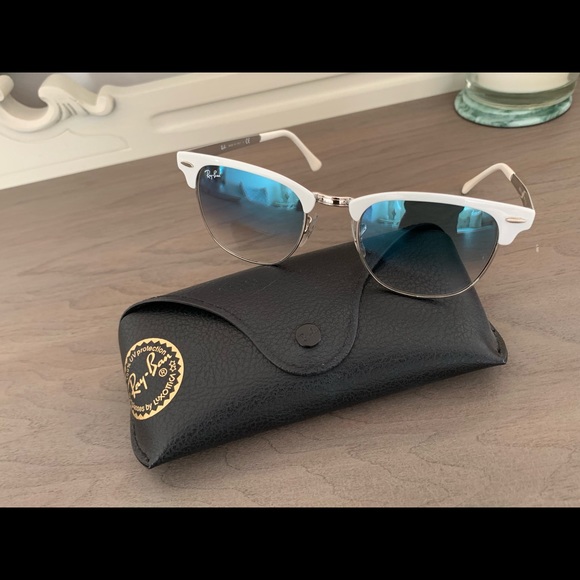 Ray Ban Clubmaster Metal White Frame RB3716 90883F 51-21. - Picture 5 of 7